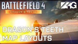 Battlefield 4  Dragons Teeth Map Layouts [upl. by Weidar731]