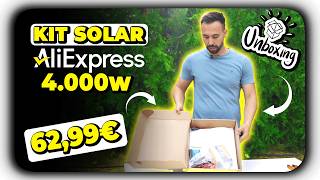 Kit Solar 4000W por 6299€ de Aliexpress UNBOXING [upl. by Tyrus]