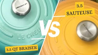 Le Creuset This or That Requested Le Creuset 35 qt Braiser Vs 35 qt SauteuseMay 2024 [upl. by Richmal62]