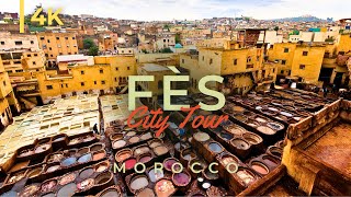 Tour of Fes Morocco in 4K  Largest Medina in the World [upl. by Llain]