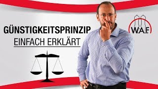 Günstigkeitsprinzip einfach erklärt Was ist das Günstigkeitsprinzip  Betriebsrat Video [upl. by Kcirttap]