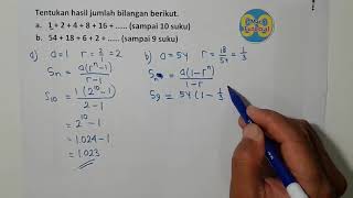 Cara Mudah dan Cepat Menentukan Jumlah n Suku Pertama Deret Geometri Bagian1 [upl. by Pesek]