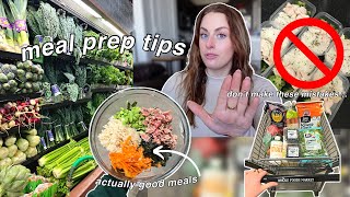 MEAL PREP tips amp tricks YOU NEED TO KNOW beginner friendly  how to stop making boring food [upl. by Enak]