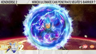 Which Ultimate can penetrate Vegitos force shield  Dragonball Xenoverse 2 [upl. by Solim]