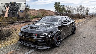 Dodge Charger SRT Hellcat Redeye  Forza Horizon 5  Steering Wheel Gameplay [upl. by Cramer]