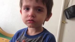 Toddler pukes when mom takes away juice [upl. by Ynohtona502]