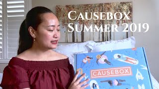 Causebox Summer 2019 Subscription Box Unboxing [upl. by Talmud]