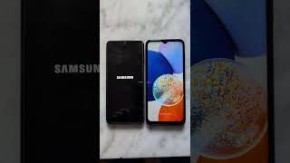 Galaxy A12 vs Galaxy A14 boot test shorts youtube tech [upl. by Ccasi]