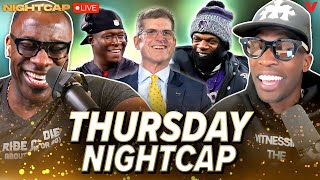 Unc amp Ocho react to Harbaugh to Chargers Cam Newton on Lamar Falcons pass on Belichick  Nightcap [upl. by Drarehs299]