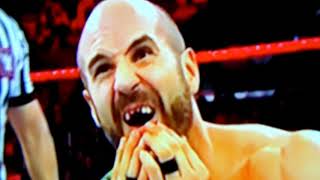 WWE No Mercy Cesaro Loses Front Teeth HD [upl. by Ziom521]