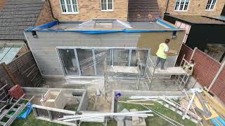 House Extension 2021  Entire Build Time Lapse Extended [upl. by Hanshaw]