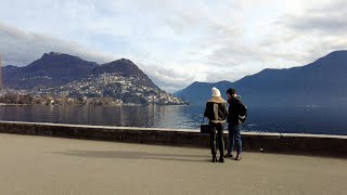 Lugano🇨🇭 on the last day of the year I December 2022 I 4K [upl. by Ahsiri]