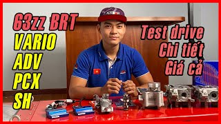 Chi tiết 63zz BRT honda VARIO PCX ADV SH  Giá cả  Test drive [upl. by Dennie]