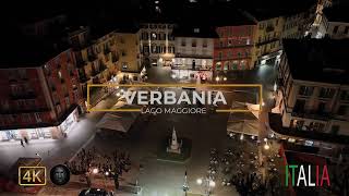 VERBANIA DRONE VIEW  ITALIA NIGHT VIEW 4K [upl. by Almund]