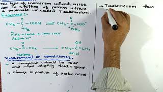 Part1 Tautomerism  Definition Examples and condition for Tautomerism  Organic chemistry [upl. by Ahseihs474]