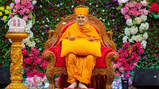 Mumbai Baps swaminarayan Mandir Aagaman Mahant Swami Maharaj Darshan 02092024 MondaySubscribe Now [upl. by Mutua]