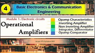 M1 L4  Operational Amplifiers configurations other opamp circuits  Basic Electronics BEampCE 2021 [upl. by Mailliwnhoj186]