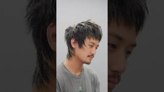 Textured mod barber hairstyle calibarber menshair dyson losangelesbarber asianhair [upl. by Yk]