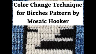 Mosaic Crochet Color Change for Birches [upl. by Gnuj]