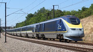 Full Speed Eurostar Class 373s at Hollingbourne HS1  1662023 [upl. by Buonomo725]