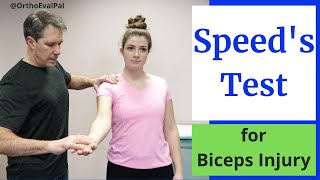 Speeds Test Biceps Tendinitis Test [upl. by Nazler39]