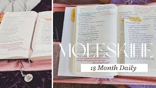 Moleskine 18 Month Daily Official Setup  Flip through Functional Planning [upl. by Pauwles]