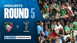 Leicester v Harlequins  HIGHLIGHTS  Tight Finish  Gallagher Premiership 202324 [upl. by Sigmund]