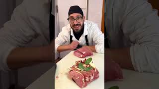 Lonza di suino farcita boombeef food carne butcher macelleria [upl. by Lleksah]