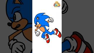 Learn to Draw Sony Super Sonic  Drawing and Coloring Tutorial for Kids [upl. by Yvette]