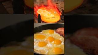 Howls Moving Castle Breakfast Scene Recreation shorts howlsmovingcastle anime [upl. by Nide501]