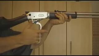 Lever Action 177 CO2 GewehrWalther Winchester88g VersionSteel Finishwmv [upl. by Yenmor]