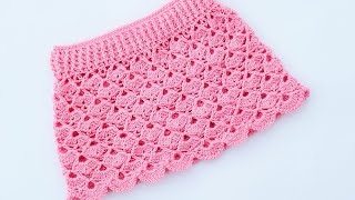 No lo vas a creer En solo unas horas harás esta falda crochet para todas las tallas [upl. by Jerrine]