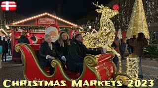 Christmas Markets 2023 🇩🇰 Julemarked Copenhagen Denmark  Saturday 4 November  4K Walk jul [upl. by Pincas]