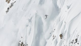 Skier Outruns Massive Avalanche [upl. by Cerallua]