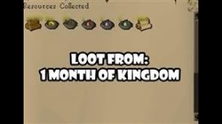 OSRS Loot from 1 Month of kingdom Maple and Mahogany only 2017 Money Maker [upl. by Airyt]