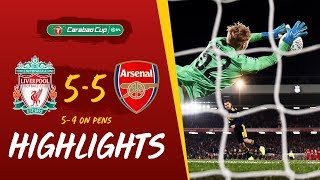 Liverpool 55 Arsenal 54 on penalties Reds win dramatic 10goal thriller  Highlights [upl. by Nelav]