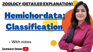 Classification of Hemichordata Notes Bsc 2nd year zoology [upl. by Htrahddis]