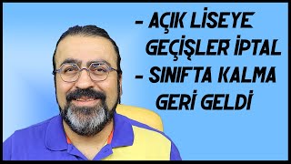 AÇIK LİSEYE GEÇİŞLER VE SINIFTA KALMA [upl. by Wessling]