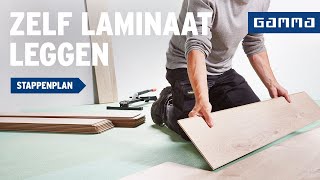 Zelf een laminaat vloer leggen  Vloeren  GAMMA België [upl. by Oirasan782]