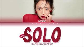 JENNIE BLACKPINK  SOLO Color Coded Lyrics EngRomHan [upl. by Godding]