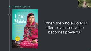 Informative Speech Malala Yousafzai [upl. by Tannie833]