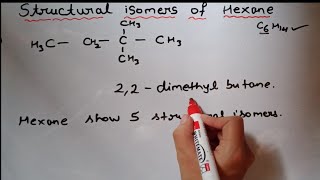 Draw structural isomers of hexane [upl. by Neeluqcaj]