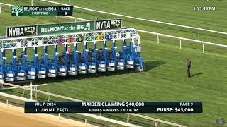 Belmont At The Big A Ellis Park and Lone Star Park Horse Races Replays on 07 July 2024 [upl. by Murvyn508]