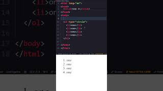 Day 6 of 45 Days HTML Challenge  ul ol and li tags in html codeminister frontend html5 [upl. by Anelat]