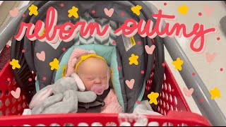 Reborn Baby Outing to Target with Twyla Send a Baby Home with Me  Kelli Maple [upl. by Annohsak]