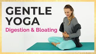 10 Min Gentle Yoga for Digestion  YOGA TO EASE BLOATING [upl. by Cheney]