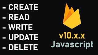 Read Write Update Delete  Firebase Realtime Database v103  Javascript [upl. by Norri]