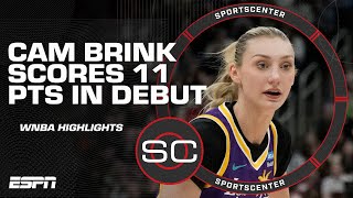 HIGHLIGHTS from Cameron Brink amp Rickea Jackson debuts with LA Sparks  SportsCenter [upl. by Carolann]