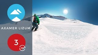 Axamer Lizum  Innsbruck Austria  Red 3  360 AR  Piste View [upl. by Trixy]