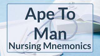 Ape To Man  Heart Sounds Nursing Mnemonic [upl. by Eblehs]